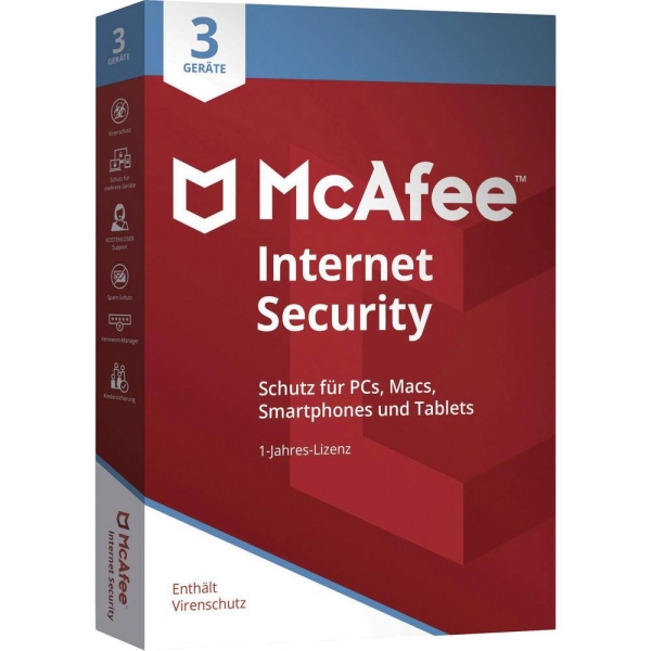 McAfee Internet Security 2020, 3 jaar 1 apparaat